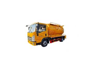 รถดูดสิ่งปฏิกูลแบบผสมผสาน Sinotruk 4x2 พร้อมถังขนาด 5-6 ลูกบาศก์เมตร สำหรับทำความสะอาดบ่อกรองและสิ่งสกปรกในสระน้ำ สำหรับส่งออก - Product Image 1