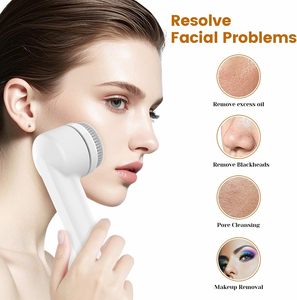 Waterproof Custom Facial Cleansing Sponge <b>Brush</b> Face Scrubber <b>Electric</b> Face Spin Cleanser Soft Bristle Face Cleansing <b>Brush</b> - Product Image 2