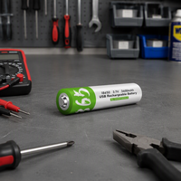 SMARTOOOLS Baterai Lithium Ion 18650 Isi Ulang Tipe-C 3.7V 2000mAh Silinder 2 Buah Dapat Digunakan Kembali Garansi 2 Tahun CE/FCC