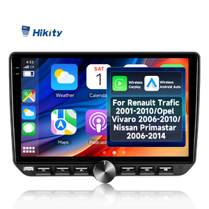 Hikity đối với Renault trafic Opel vivaro Nissan primastar 10 ''đài phát thanh xe hơi không dây Carplay/Android Auto GPS Wifi phím đàn piano bán buôn - Product Image 1