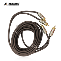 Cable de Audio para Auto AK-RN16, Cable RCA de Modificación de Señal de Audio para Auto de 1m/2m/3m/5m