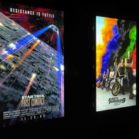 Caja de Luz Personalizada para Póster de Película, Doble Cara, con Cable para Colgar, Marco de Aluminio, Marco a Presión con LED para Ventana