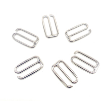 Boucle de soutien-gorge réglable en alliage de zinc sans nickel en forme de 8 pour maillots de bain, crochet métallique en forme de 9 pour sous-vêtements