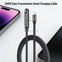 Câble de charge et de transmission de données super rapide 240W en nylon tressé, anti-emmêlement et robuste, idéal pour le gaming