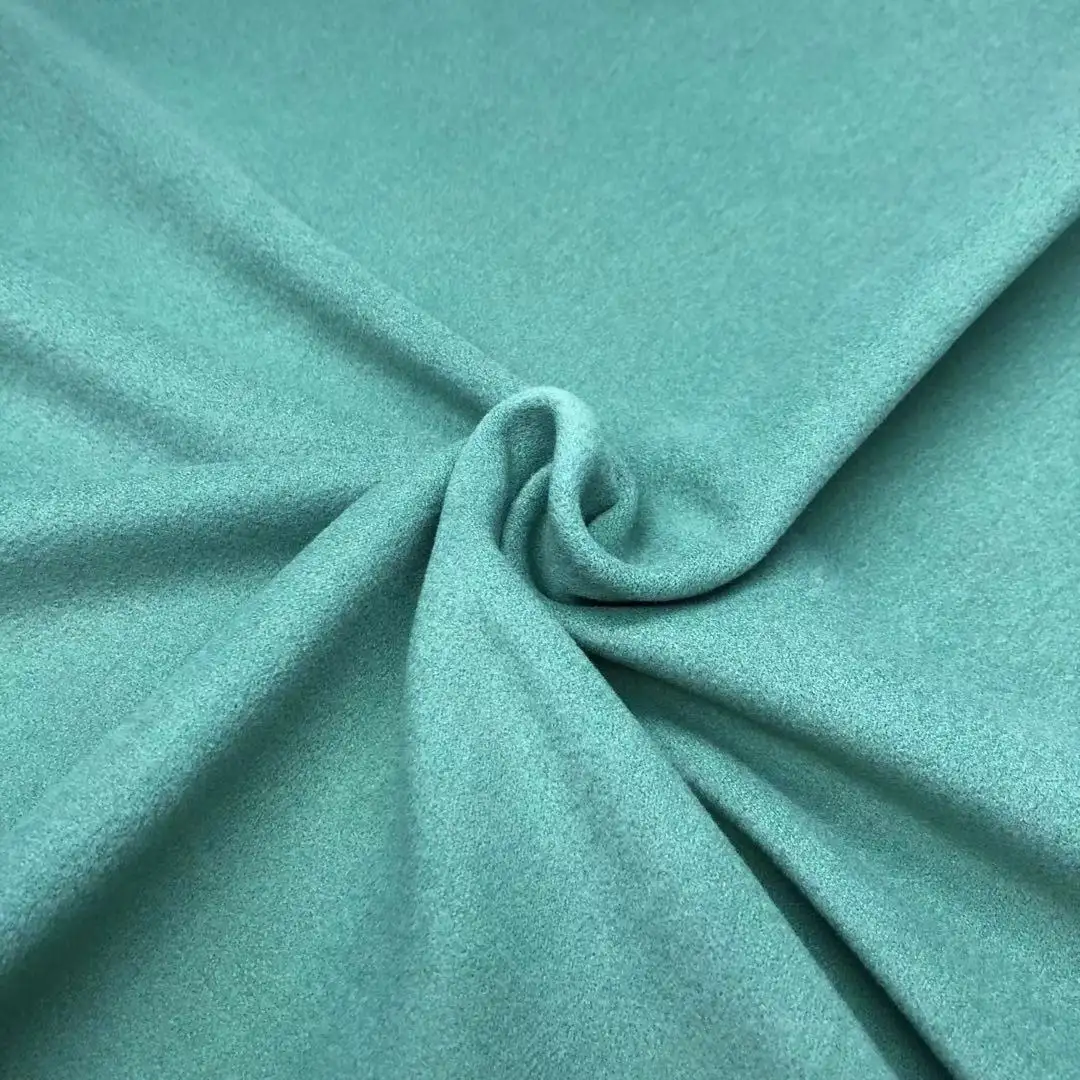 plain dyed thermal double sides sanded knitted Dralon Fleece fabric