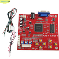 Véritable carte convertisseur de signal vidéo d'arcade GBS-8200 RGB/CGA/EGA/YUV VGA LCD HD PCB vert pour NEO GEO Arcade Game Machine Metal