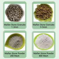 Granulés de pierre Maifan naturelle en vrac 2-4mm, support filtrant riche en minéraux pour la purification de l'eau potable et le traitement d'aquariums HS