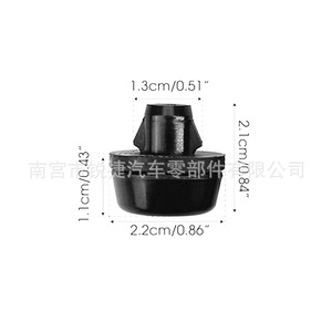 บล็อกยางกันกระแทกประตูท้ายรถยนต์โตโยต้า เล็กซัส ขนาด 2.2 ซม. x 2.1 ซม. สีดำ อะไหล่ทดแทนสำหรับซ่อมรถยนต์ - Product Image 4