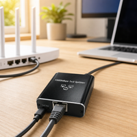 Nouveau Répartiteur Ethernet Gigabit 1 à 4 ports 1000 Mbps, Commutateur Réseau pour Ordinateur et Télévision Numérique, Routeur Réseau Haute Vitesse