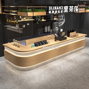 Mostrador de Recepción Rectangular de Madera Sólida Estilo Industrial Personalizable para Restaurantes, Cafés, Pequeñas Tabernas Yimutang - Product Image 2