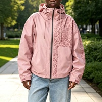 Blouson Bomber Homme Européen-Américain à Capuche en Polyester Imprimé Léopard, Vêtement d'Extérieur Décontracté d'Hiver pour Sports de Plein Air, Vente Transfrontalière