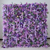 Toile de fond murale florale pour photomaton, fond floral artificiel pour mariage, fête, photographie, événement, exposition