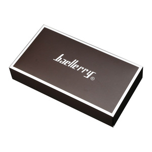 Boîte cadeau Baellerry rectangulaire 14x11x3cm, emballage en papier élégant, couleur unie, logo UV - Product Image 5