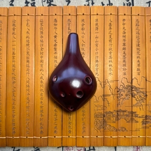 Ocarina rétro en émail brûlé, 12 trous, en forme de corne, 6 trous, pendentif Ocarina pour débutant, vente en gros - Product Image 2
