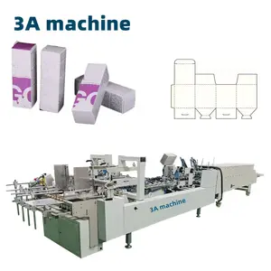 CQT 800 Cardboard/corrugated Straight Line Box Automatic Box Folder Gluer Machine Kelong Automatic Folder Gluer Machine