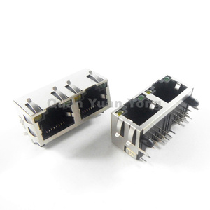 ขั้วต่อแบบจุ่มใหม่ดั้งเดิม RJ45 1X2 LED <span class=keywords><strong>56</strong></span> + ตัว - Product Image 5