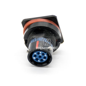 Conector Hembra de Aviación Serie Y50, Cable IP67, Conexiones Redondas, Contacto de Cobre, 7 Pines, Y50EX-0807ZK - Product Image 4
