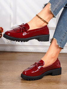 Mocasines de Tallas Grandes 36-43 de <span class=keywords><strong>Charol</strong></span> con Lazo Estilo Mary Jane <span class=keywords><strong>Zapatos</strong></span> Casuales para Mujer - Product Image 5