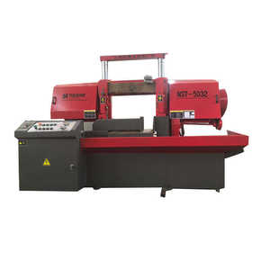 Machine à scier à ruban horizontale à double colonne NST-5032 avec panneau de commande manuel, moteur 4 kW, système de contrôle à double vanne - Product Image 3