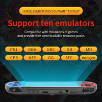 Console de Jeu Portable Classique X12 Plus Écran HD 1080P de 7 Pouces Style PSP3000 avec Jeux Intégrés, Double Joystick, Grande Autonomie, Lecteur Vidéo et E-Book