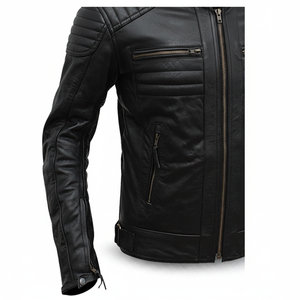Otoño Invierno Hombres Chaqueta de cuero Mejor calidad Hombres Chaqueta de cuero genuino Hombres - Product Image 1