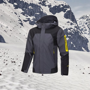 Veste de sport d'extérieur trois-en-un pour homme et femme, doublure polaire, softshell, fermeture éclair, imperméable, patchwork - Product Image 2