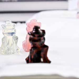 Citrouille fantôme en cristal sculpté à la main, pierre précieuse de guérison de haute qualité, figurine pour la décoration d'Halloween, fournisseur en gros - Product Image 6