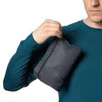 Veste technique coupe-vent OEM personnalisée pour homme en nylon ripstop recyclé, séchage rapide, respirante, pliable, pour le trekking en montagne, avec capuche intégrée