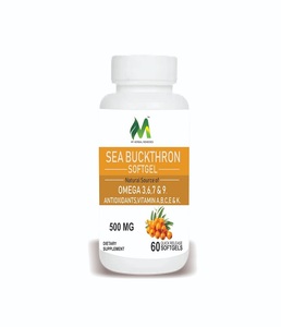 Capsules molles personnalisées d'argousier avec formule botanique à base de plantes pour la fabrication et la distribution de compléments nutritionnels - Product Image 1