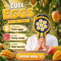 Jajanan Jelly Bentuk Telur Isi Selai dengan Permen Popping untuk Pesta Anak-anak (Grosir)
