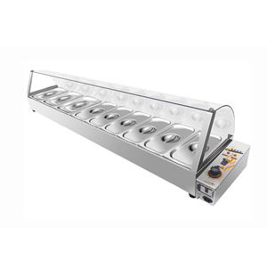 Commercial Buffet Food Warmer 9 <b>Pans</b> Bain Marie Counter for Cooked K471 Bain Marie Counter K471 K471 Bain Marie Counter K471 K47 - Product Image 1