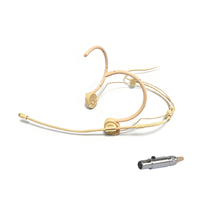 Microphone de studio professionnel léger Headworm XLR 3 broches pour casque audio en direct