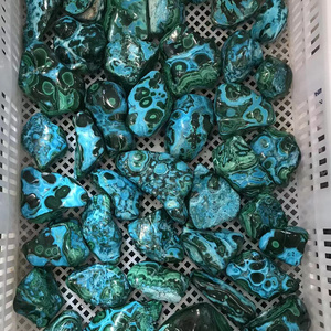Bán Cao Đánh Bóng Tự Nhiên Malachite Đá Đá Chrysocolla Để Trang Trí - Product Image 6