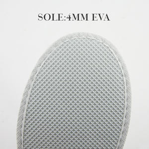 कस्टम स्पा अतिथि आरामदायक सफेद पाली ऊन खुले पैर की अंगुली चार मौसम बाथरूम डिस्पोजेबल होटल चप्पल - Product Image 4