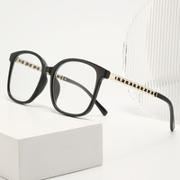 Lunettes de soleil tendance style punk, montures oversize, anti-lumière bleue, effet sans maquillage, verres teintés style chaîne, haut de gamme, pour diffusion en direct