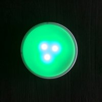 Petite veilleuse ronde en ABS alimentée par batterie lampe de chevet à LED plafonnier instantané pour chambre à coucher chevet