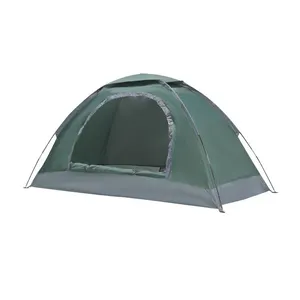 亚马逊小尺寸储物袋易于设置帐篷户外防水建筑野营帐篷橙色/深绿色野餐帐篷