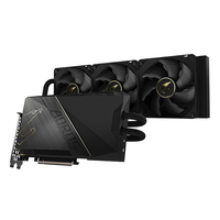 Kartu grafis Gaming 24G XTREME WATERFORCE 4090XTREME GeForce bekas dengan 2565 MHz jam inti GPU pendingin air