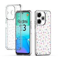 Coque transparente dessin coloré pour Xiaomi Redmi 13 couverture de téléphone portable antichoc en acrylique transparent TPU nouvel arrivage
