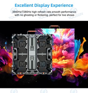 P3.9 conception incurvée réglable écran LED extérieur scène fond écran LED 4K8K mur vidéo location écran d'affichage LED pour événement - Product Image 3