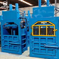Presse à balles hydraulique verticale 220V pour le recyclage des déchets : mini bouteilles carrées en plastique, cartons en papier, canettes en aluminium