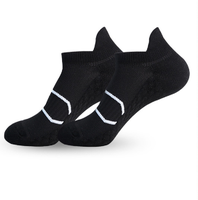 Chaussettes de sport pour hommes Absorbant la sueur Résistant à l'usure Massage des pieds Course à pied Fitness Compression Chaussettes courtes à la cheville Chaussettes de fitness