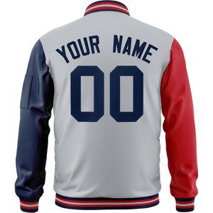 Chaqueta Bomber Personalizada para Hombre, Ligera, Cortavientos, con Cierre, Letras y Números Bordados, Estilo Casual de Otoño, en PU - Product Image 2