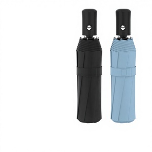 Sombrilla Publicitaria Plegable Automática con Protección UV Triple, Color Negro, con Impresión de Logotipo - Product Image 1