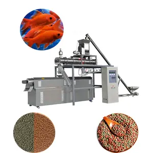 New stock extrusion extruding floating fish feed food extruder machine line