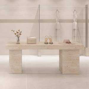 <span class=keywords><strong>Table</strong></span> d'exposition îlot moderne à panneaux de forme spéciale <span class=keywords><strong>avec</strong></span> rangement et plateau de vanité pour magasins de vêtements féminins, centres commerciaux et hôtels - Product Image 5