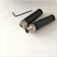 Connecteur de capteur M12 3 broches 4 broches 5 broches 8 broches Femelle Mâle Câble Connecteur droit IP67