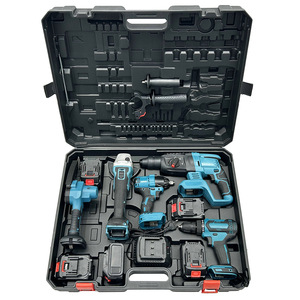 21V Brushless Lithium Battery Cordless Angle Impact Wrench Power Drill <b>Kit</b> With Hard Case-<b>Electric</b> Tool KHC-XQD-4Set Brushless L - Product Image 6