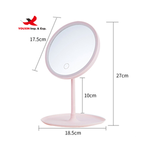 Espejo Cosmético LED de Escritorio con Iluminación LED de Tres Colores Ajustable, Redondo y con Aumento, Precio Bajo por Compra al por Mayor - Product Image 3