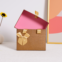 Boîtes de sac à tiroir de mariage de luxe en papier personnalisé bon marché avec poignée String Vêtements Chaussures Shopping Boîte d'emballage Sac d'expédition Boîte postale
